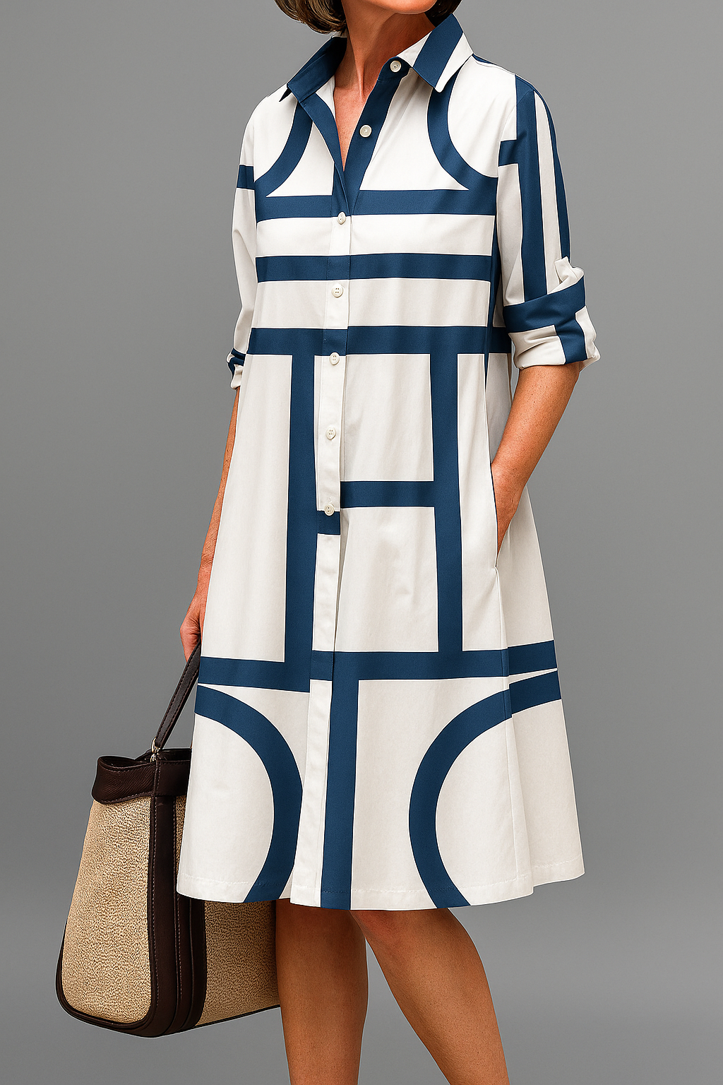 Blanc et Bleu / 5XL