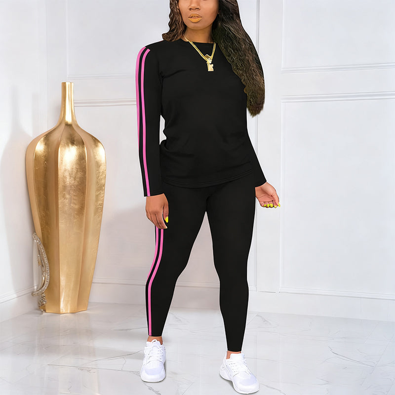 Noir avec liseré rose / 2XL【85-95KG】